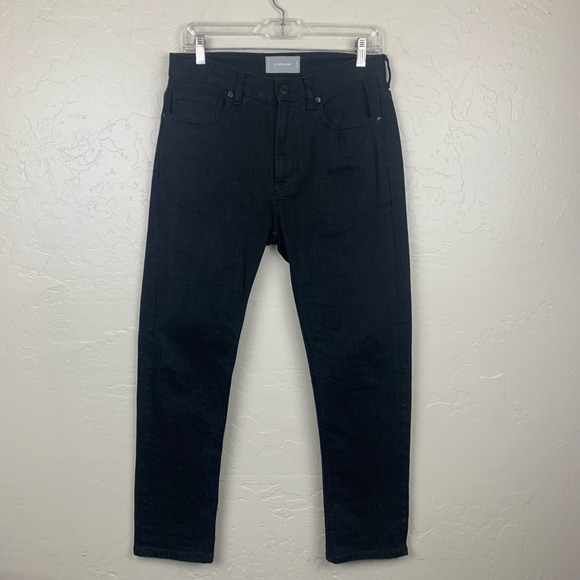 Everlane Womens  Jeans Black Stretch Denim Regular Pockets 27 - Picture 1 of 5